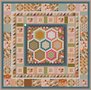 Deel 1 Stof voor Brinton Hall Quilt uit Quiltmania 107 en 108 met 1 inch hexagonnen