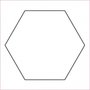 Kartonnen hexagon 1 inch (25.4 mm)