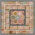 Deel 1 Stof voor Brinton Hall Quilt uit Quiltmania 107 en 108 met 1 inch hexagonnen_
